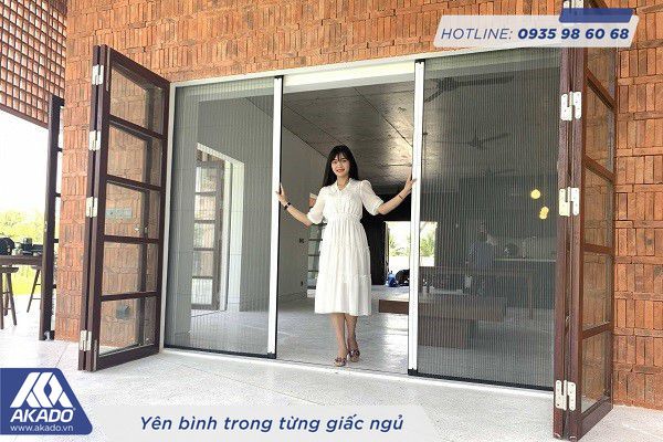 cửa lưới chống muỗi không ray