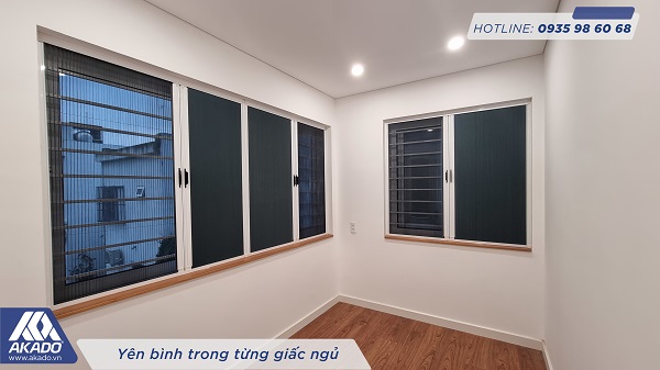 Cửa lưới chống muỗi kết hợp rèm 