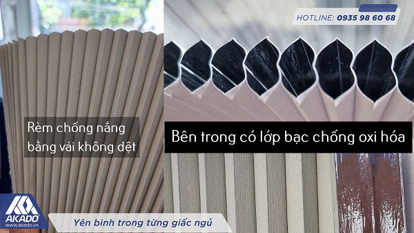 Rèm cửa dạng vải không dệt cửa cửa 2 trong 1